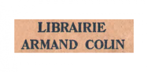 LIBRAIRIE ARMAND COLIN
